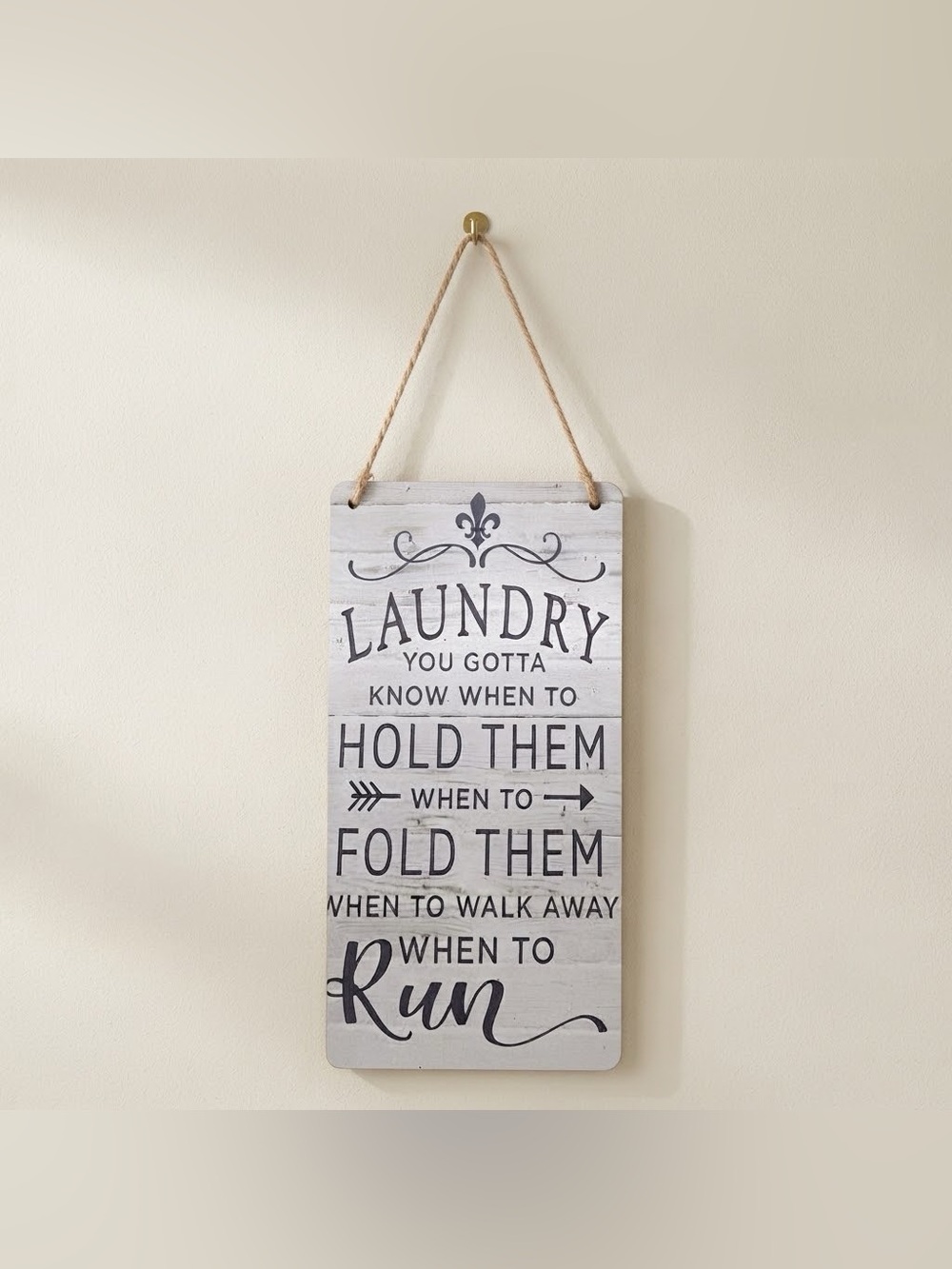 Funny Laundry Room Wood Sign Rustic Farmhouse Wall Decor Plaque Hanging